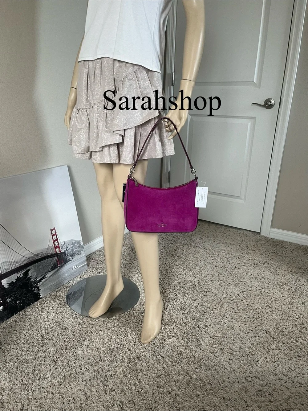 ♠️Kate Spade Margot Suede Medium Shoulder Bag